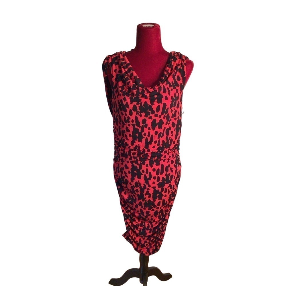 NWT Micheal Kors Bodycon Leopard print dress sz 12 *GORGEOUS'*